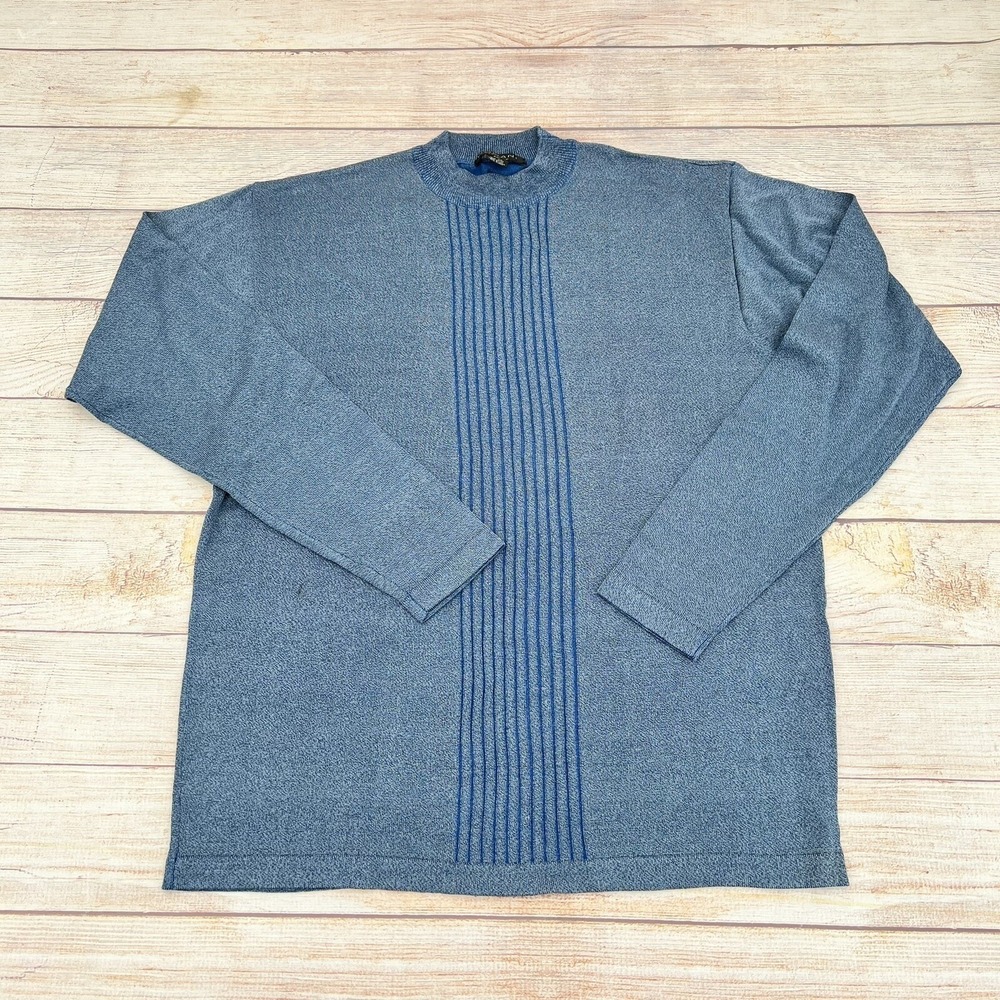 Domani Platinum Men's Light Blue Pullover Sweater Size 2XL